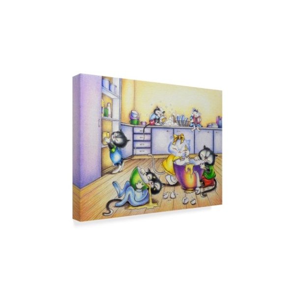 Cindy Wider 'Baking For Mummy' Canvas Art,14x19